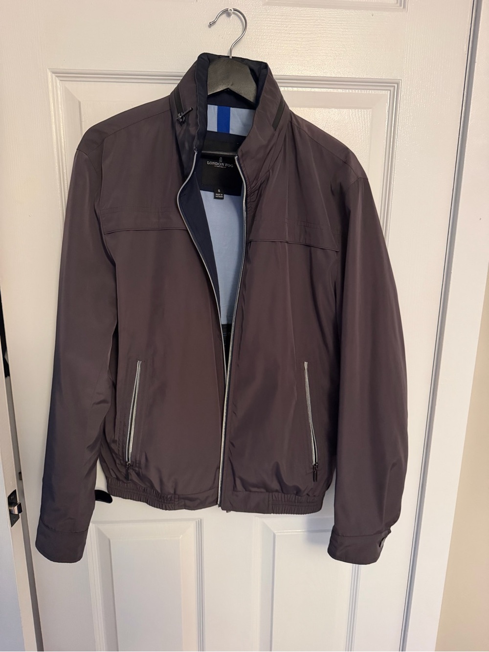 London Fog Men's Brown Lightweight Zip-Front Jacket